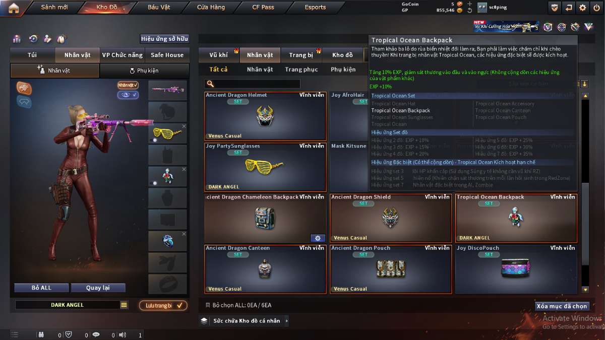 shop acc cf uy tin gia re